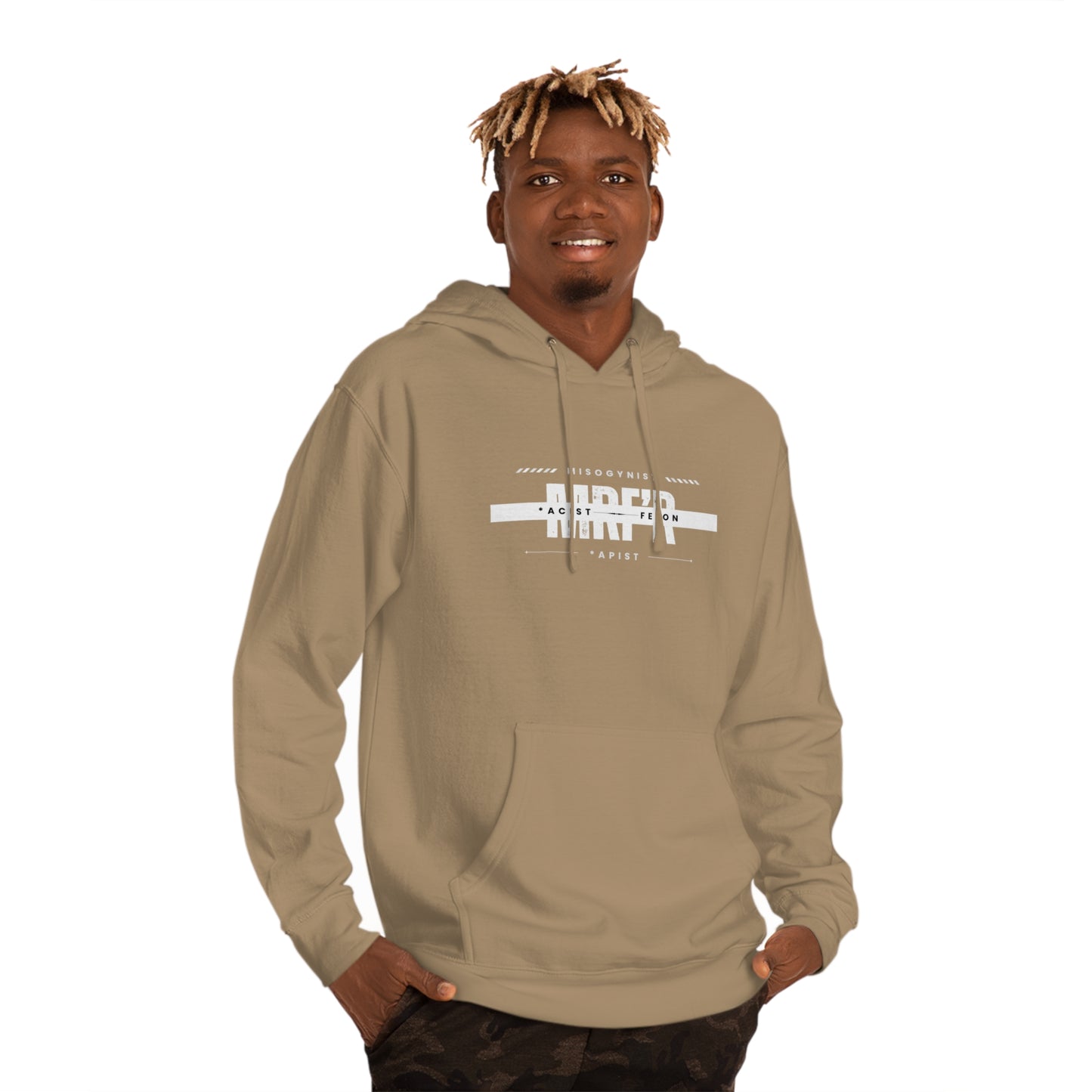 MRF'R "Work Friendly" - Political Statement Hoodie - Unisex Hooded Sweatshirt