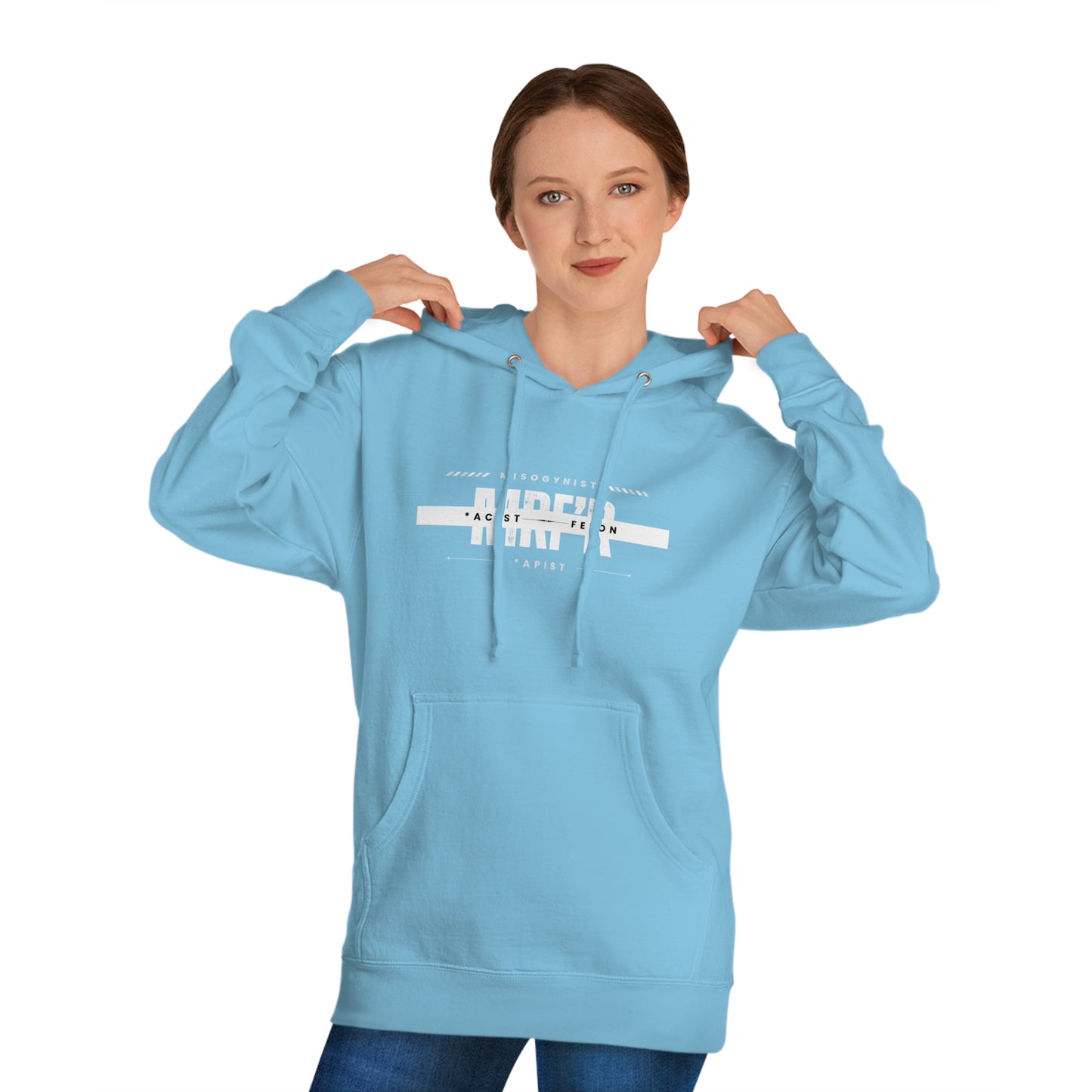 MRF'R "Work Friendly" - Political Statement Hoodie - Unisex Hooded Sweatshirt