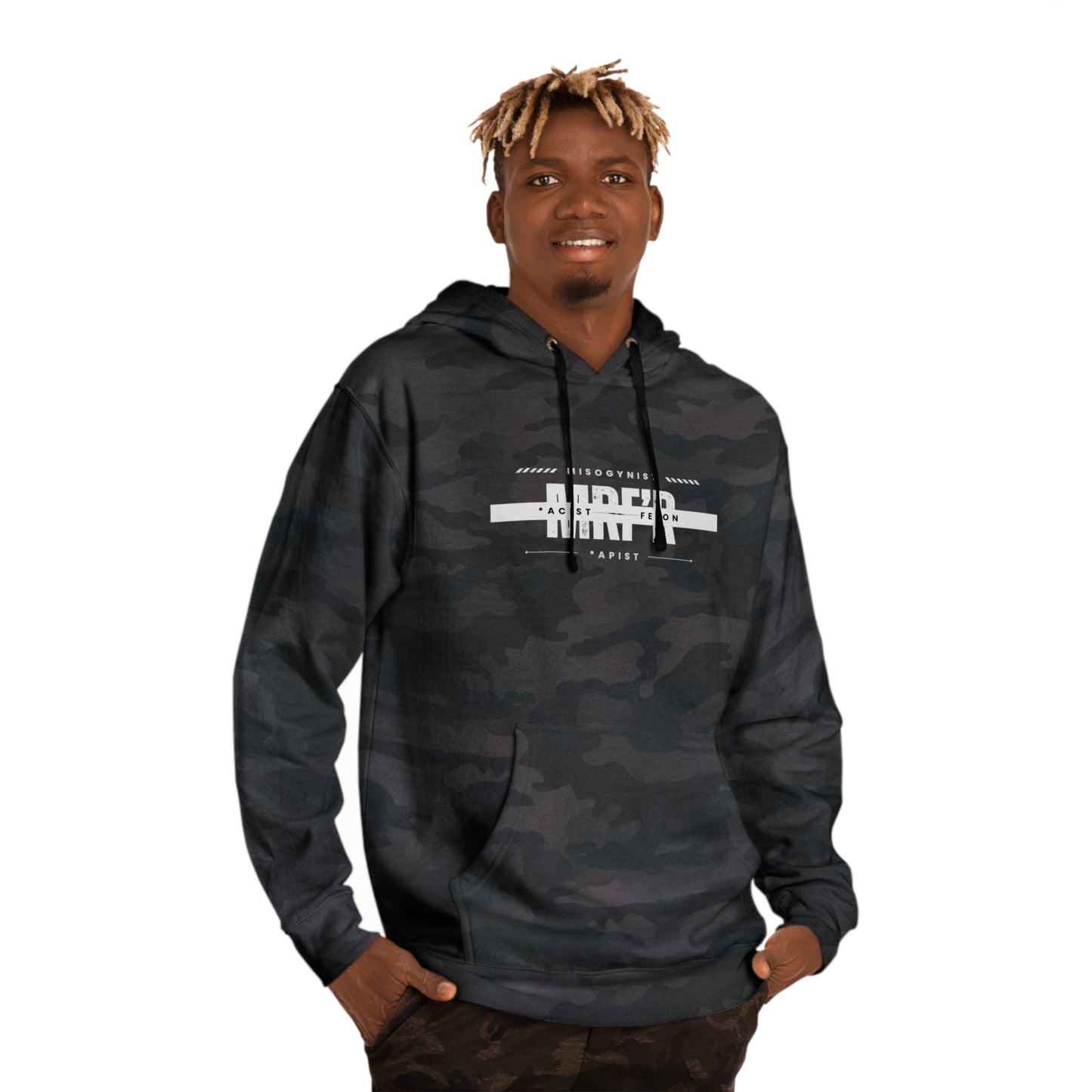 MRF'R "Work Friendly" - Political Statement Hoodie - Unisex Hooded Sweatshirt